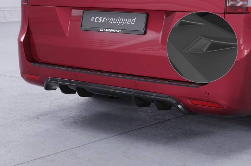 Heckansatz Kompatibel mit/Ersatz für Mercedes Benz V-Klasse 447 AMG-Line HA301-L von CSR-Automotive