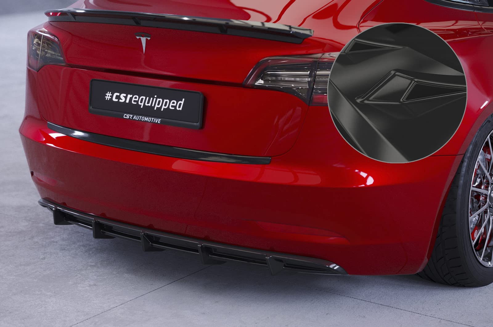 Heckansatz Kompatibel mit/Ersatz für Tesla Model 3 HA267-G Heckansatz Kompatibel mit/Ersatz für Tesla Model 3 HA267-G von CSR-Automotive