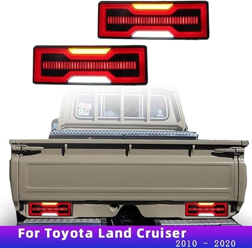 CSRBOOMEE Auto-Rücklicht für Toyota Land Cruiser FJ 2010-2020, Stoßfester Auto-Rücklicht-Ersatz,Smoked black A Pair CSRBOOMEE Auto-Rücklicht für Toyota Land Cruiser FJ 2010-2020, Stoßfester Auto-Rücklicht-Ersatz,Smoked black A Pair von CSRBOOMEE