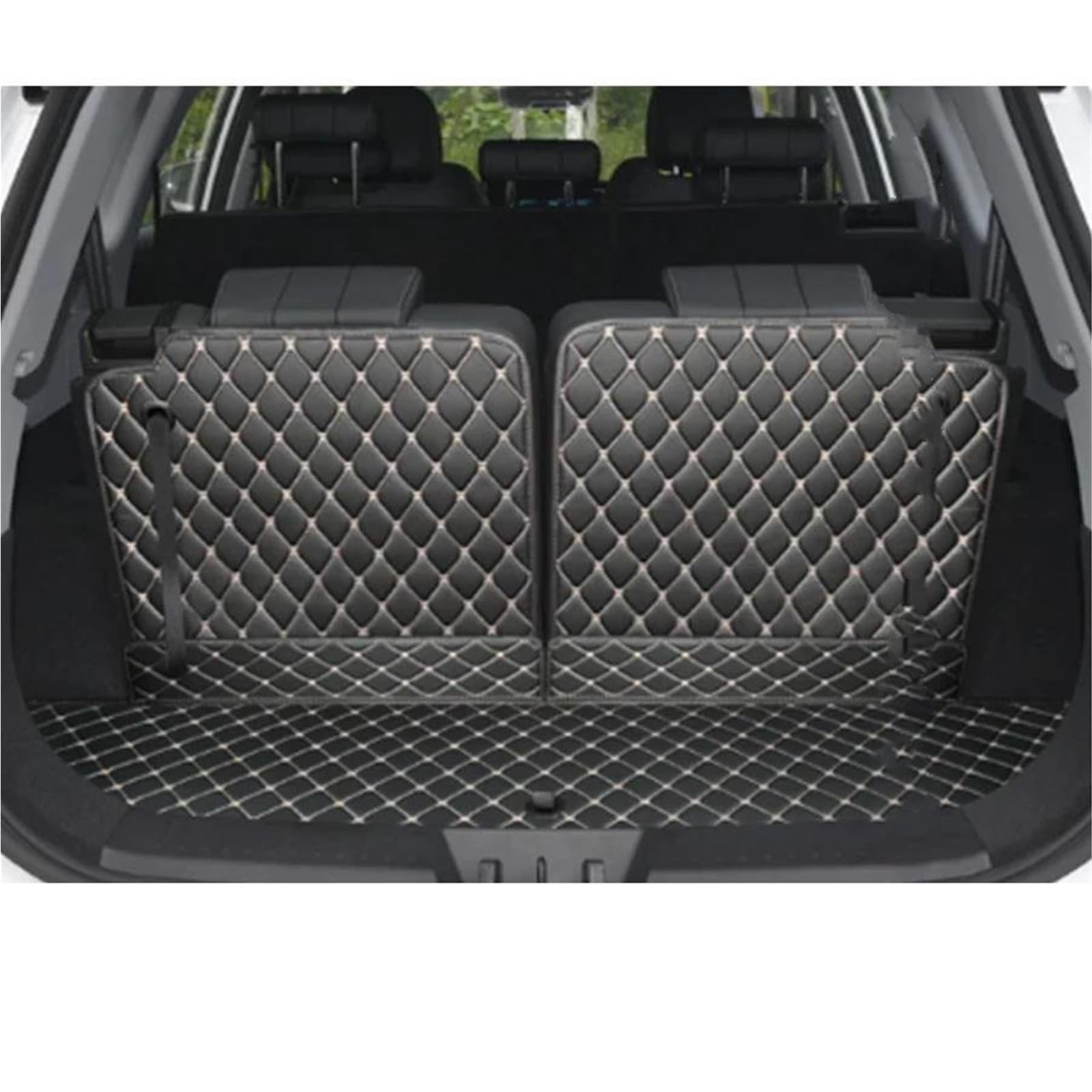 Kofferraumwanne Kofferraummatten Kofferraum Cargo Storage Teppich Liner Kofferraumschutzmatte Für Chery Für Tiggo 8 PRO MAX 2021-2025(Style 2) von CSSPDM
