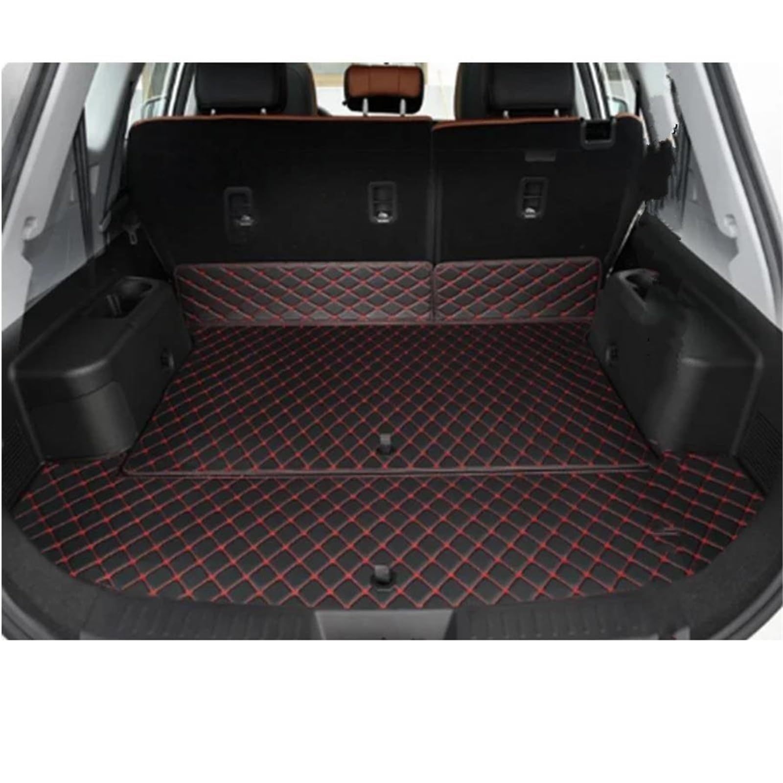 Kofferraumwanne Kofferraummatten Kofferraum Cargo Storage Teppich Liner Kofferraumschutzmatte Für Chery Für Tiggo 8 PRO MAX 2021-2025(Style 3) von CSSPDM