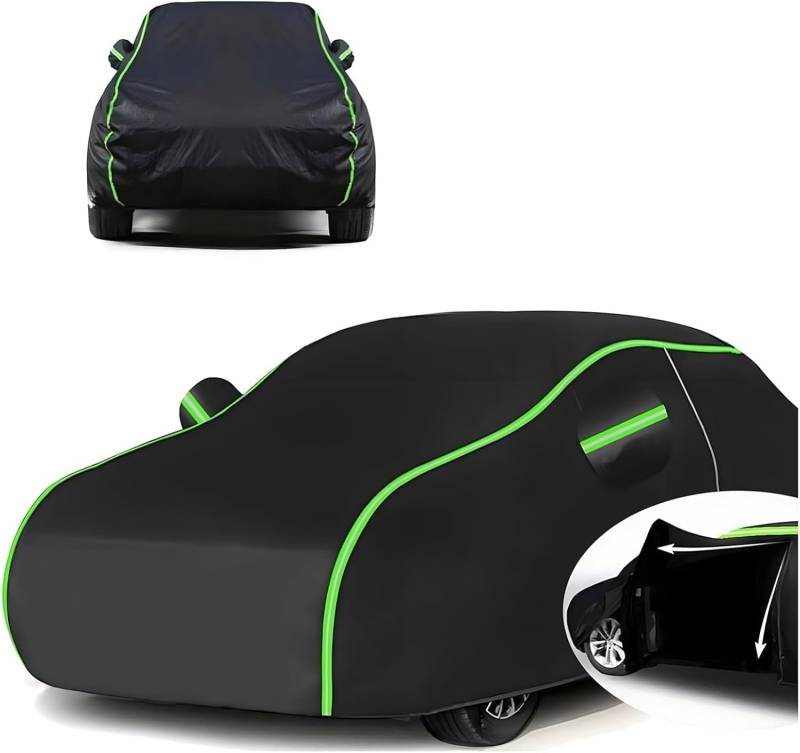 Autoabdeckung für Mazda MX-5 ND MX-5 RF,Wasserdicht Staubdicht mit UV-Schutz Allwettertaugliche Autoplane mit Reißverschluss und Reflexionsstreifen,E von CSYKKL