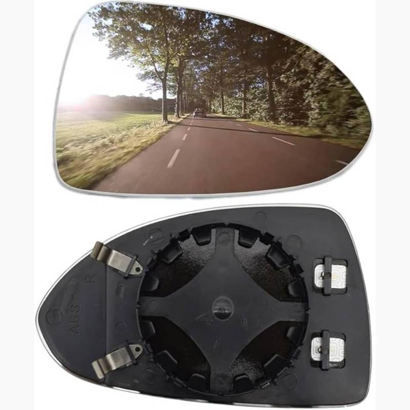 Auto-Seitenspiegelglas für Opel Corsa Mk4 E 2014-2020,Ersatzspiegelglas Rückspiegelglas Außenspiegel Außendekoration Zubehör,2-right von CSYSWJZD