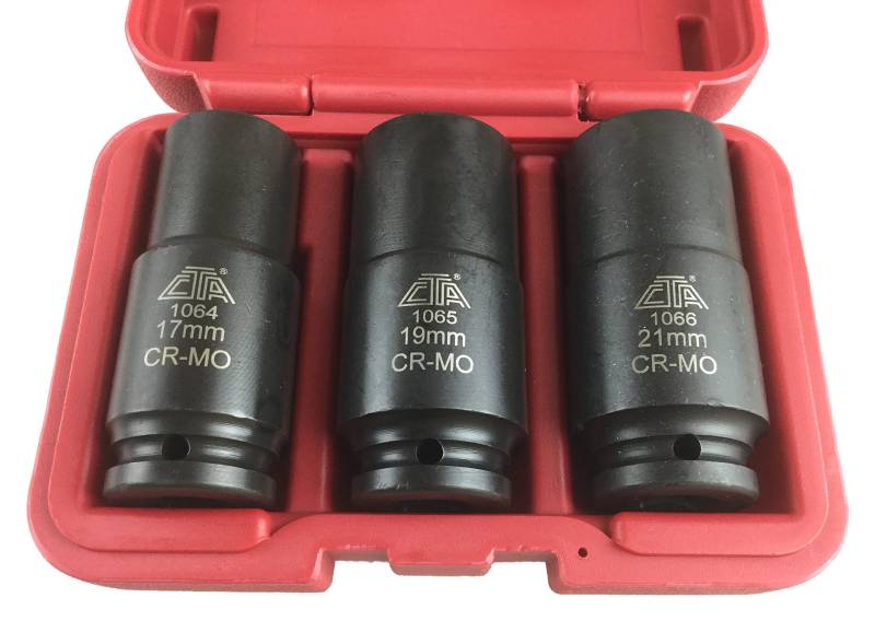 CTA Tools 1069 17 mm/19 mm/21 mm Kurbelschrauben-Steckschlüssel-Set, 3-teilig von CTA Tools