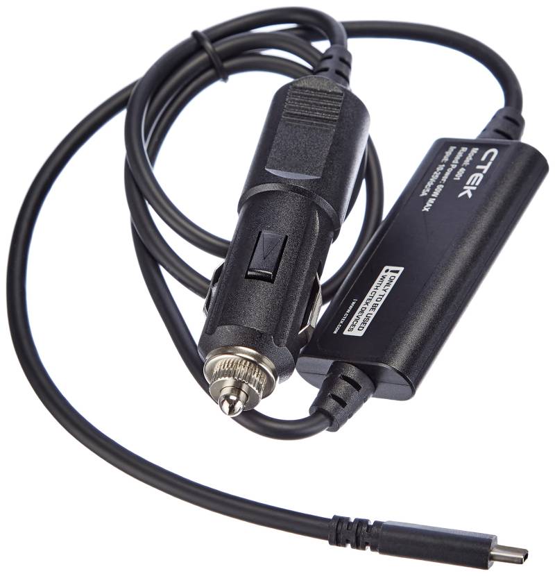 CTEK CS Free USB-C Charge Cable 12V Plug - Laden Sie den internen Akku Ihres CS Free über die 12-V-Zubehörbuchse Ihres Fahrzeugs auf von CTEK