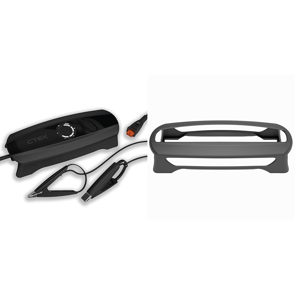CTEK CS ONE, Batterieladegerät 12V, Intelligentes Ladegerät Motorrad, Ladegerät Auto, Erhaltungsladegerät Mit Adaptive Ladung, App, Rekonditionierungsmodus Und Polaritätsfreie Klemmen & CS ONE Bumper CTEK CS ONE, Batterieladegerät 12V, Intelligentes Ladegerät Motorrad, Ladegerät Auto, Erhaltungsladegerät Mit Adaptive Ladung, App, Rekonditionierungsmodus Und Polaritätsfreie Klemmen & CS ONE Bumper von CTEK