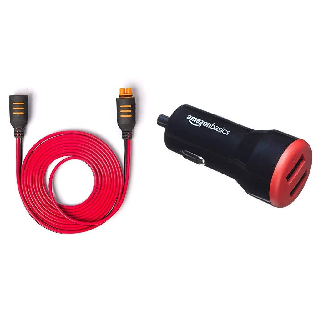 CTEK Connect 2.5M Extension: Verlängern Sie die Reichweite Ihres CTEK Ladegeräts & Amazon Basics - Kfz-Ladegerät, USB-Anschluss: 2 Eingänge, 4,8 Ampere / 24 W, Schwarz/Rot CTEK Connect 2.5M Extension: Verlängern Sie die Reichweite Ihres CTEK Ladegeräts & Amazon Basics - Kfz-Ladegerät, USB-Anschluss: 2 Eingänge, 4,8 Ampere / 24 W, Schwarz/Rot von CTEK