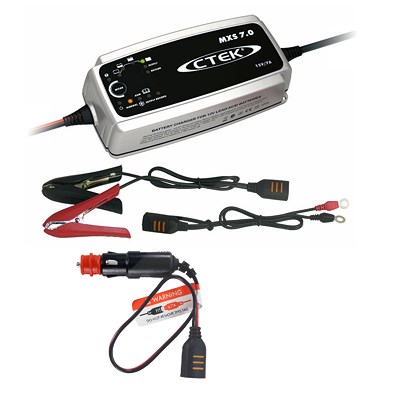 Ctek BatterieladegerätMXS 7.0 + 12V Schnellverbinder von CTEK