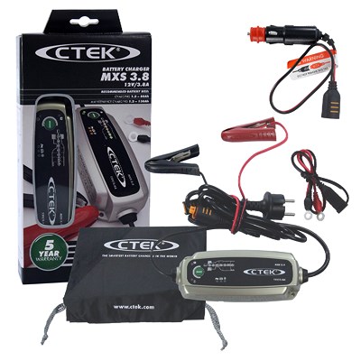 Ctek  MXS 3.8 + 12V Schnellverbinder  CTEK056-263 : CTEK056-309 von CTEK