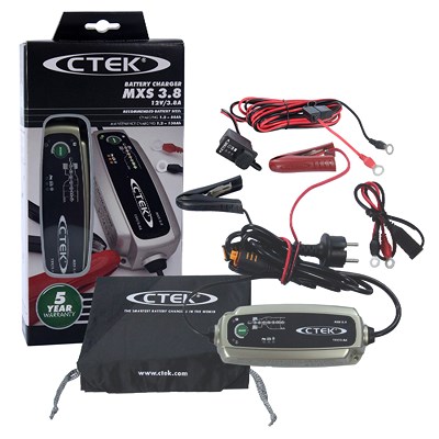 Ctek Batterieladegerät MXS 3.8 + Comfort Indicator 1,5m von CTEK