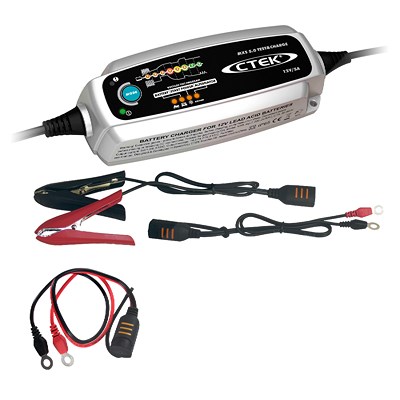 Ctek Batterieladegerät MXS 5.0 T&C + Schnellkontakt M8 von CTEK