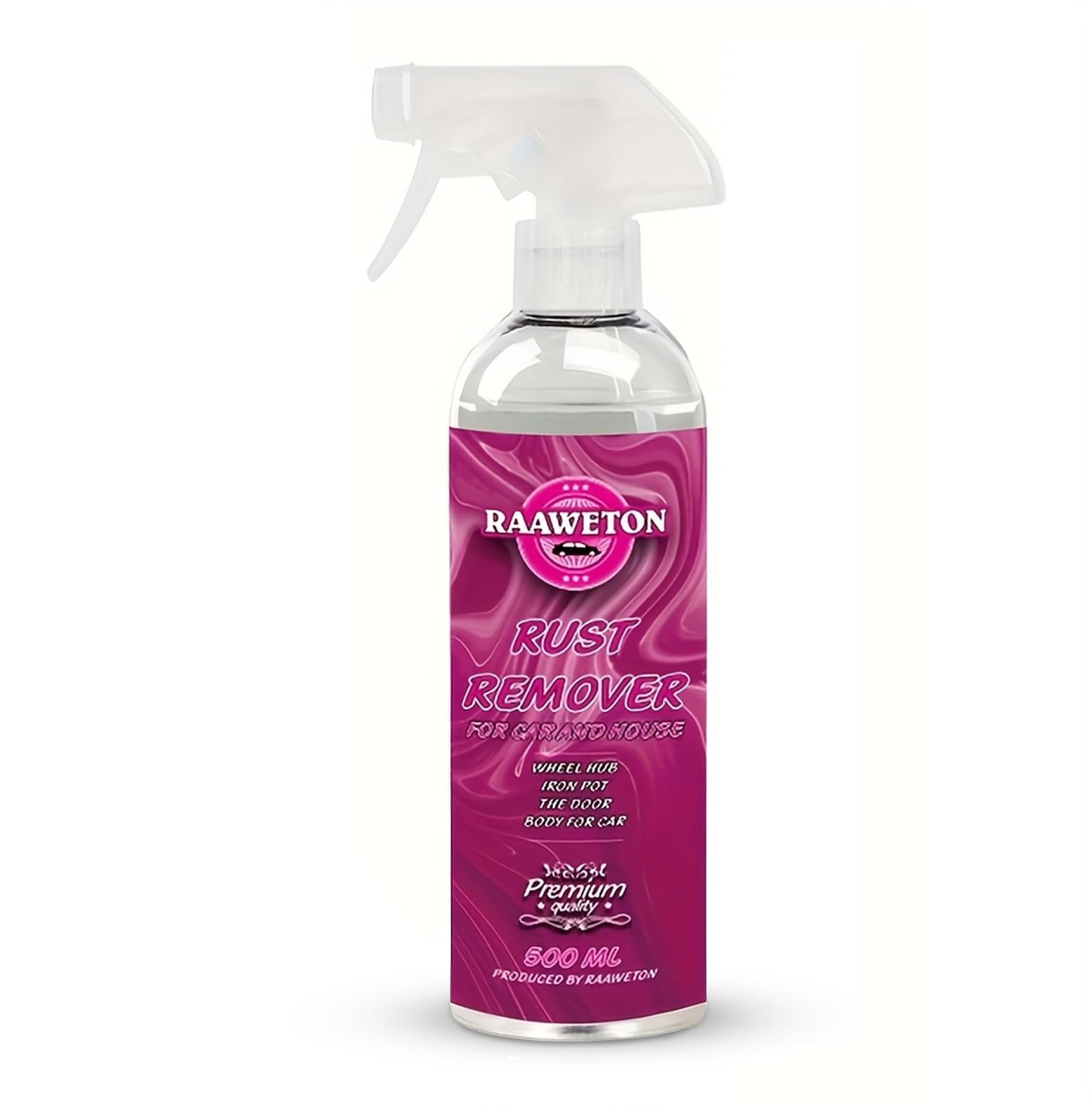 CTENG Rust Remover (500ml), Effektiver Flugrostentferner Auto Lack- Rostentfernerspray zur Autopflege, Rostlöser Spray für Autolack, Felgen, Motorrädern, Wohnmobilen und Booten (500 ml (1er Pack)) von CTENG