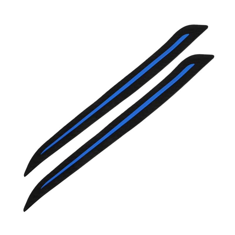 CTIRCHIU 1 Paar Body Stoßfänger Augenbrauen Autoverkleidungsaufkleber Universelles Autozubehör Kratzfester Autoaufkleber Vordere Heck -stoßfänger -eckverkleidung Eckschutz Für Autos Pp Blue von CTIRCHIU