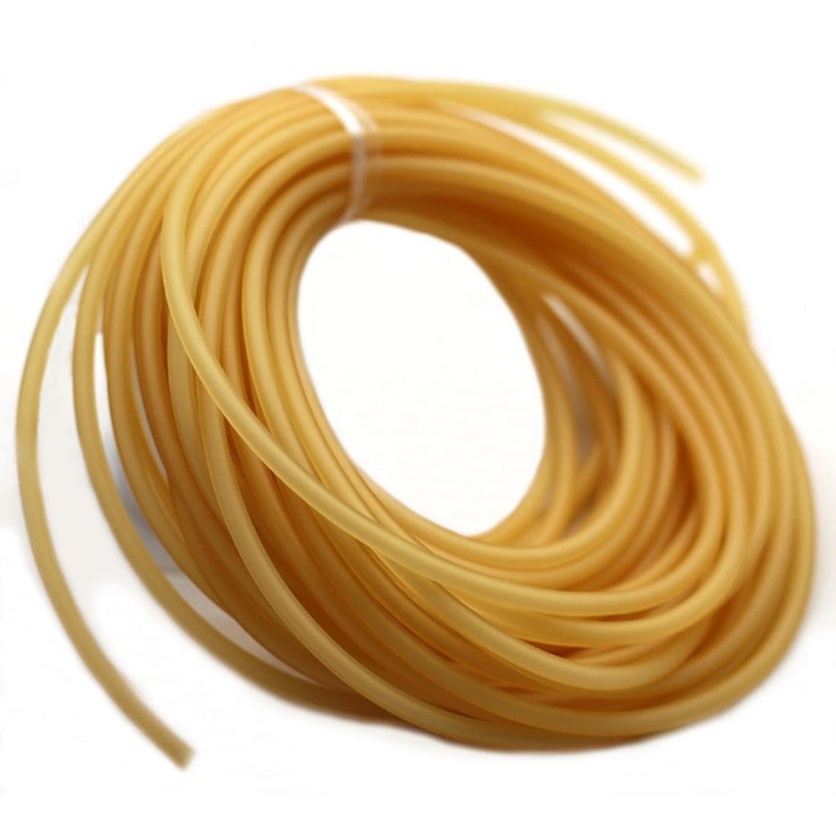 2/5/10M 1632 Naturlatex-Gummischlauch Elastica Bungee für Katapult Gummibänder mit 3,2 mm und 3,6 mm Durchmesser-Gelb, 10 m, ID 1,6 mm x 3,2 mm 2/5/10M 1632 Naturlatex-Gummischlauch Elastica Bungee für Katapult Gummibänder mit 3,2 mm und 3,6 mm Durchmesser-Gelb, 10 m, ID 1,6 mm x 3,2 mm von CTLH20
