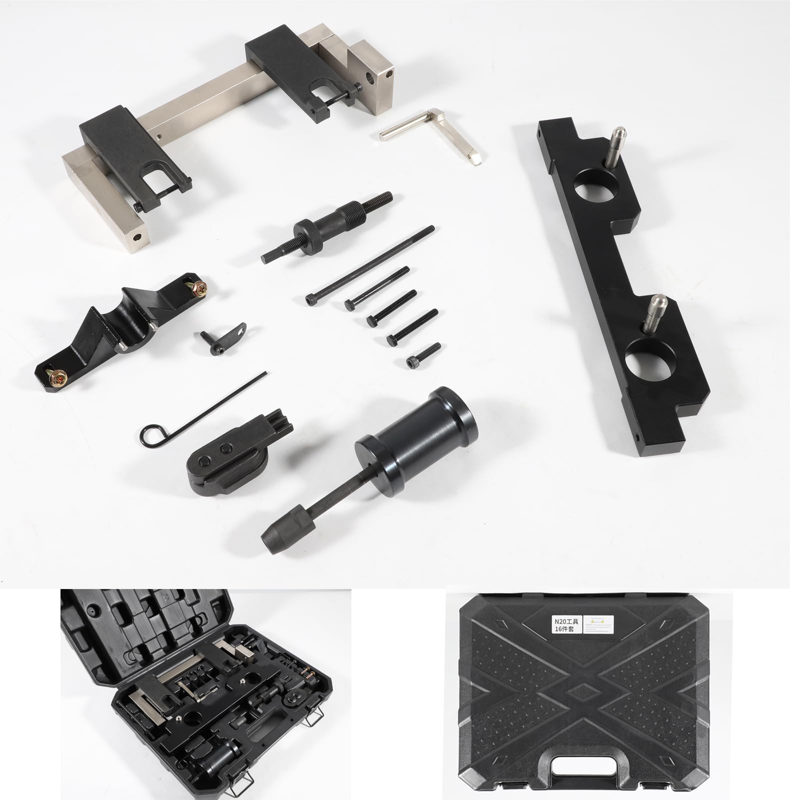CTcar Motortuning-Tool-Nockenwellen-Steuerschwungradhalter-Werkzeug Einspritzdüsen-Entfernungssatz Kompatibel mit BMW N20 N26-Motor,mit Schwungradhalter und 7676 Öldichtungs-Reparatur-Set CTcar Motortuning-Tool-Nockenwellen-Steuerschwungradhalter-Werkzeug Einspritzdüsen-Entfernungssatz Kompatibel mit BMW N20 N26-Motor,mit Schwungradhalter und 7676 Öldichtungs-Reparatur-Set von CTcar