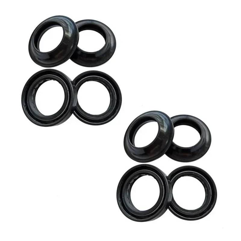 35x48x11 Front Shock Gabel Dämpfer Welle Öl Dichtung Halterungen 35 48 Staub Abdeckung for LEONARDO 300 94-04 for 50 MITO 98(4pc Seal 4pc Cover) von CUAJHNPX
