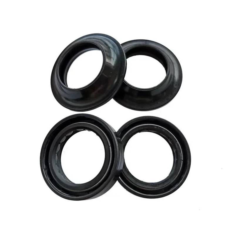 36x48x11 Front Shock Gabel Dämpfer Welle Öl Dichtung Halterungen 36 48 Staub Abdeckung for 125 AF1 1987 for 125 R1 1988-1989(2pc seal 2pc cover) von CUAJHNPX