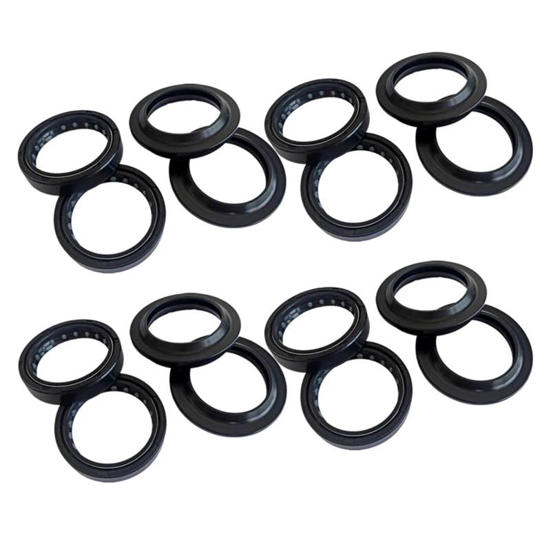 43x55x11 43 * 55 Front Shock Gabel Dämpfer Welle Öl Dichtung Halterungen 43 55 Staub Abdeckung for RSV1000 MILLE R DER TAT 04-10 RSV 1000(8pc Seal 8pc Cover) von CUAJHNPX