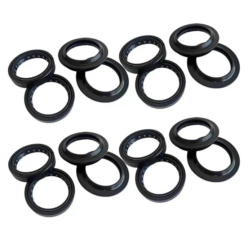 43x55x11 Front Shock Gabel Dämpfer Welle Staub Öl Dichtung Halterungen for VFR800F VFR800 VFR 800 F 2017 VFT800X VFT800 VFT 800 X(8pc Seal 8pc Cover) von CUAJHNPX