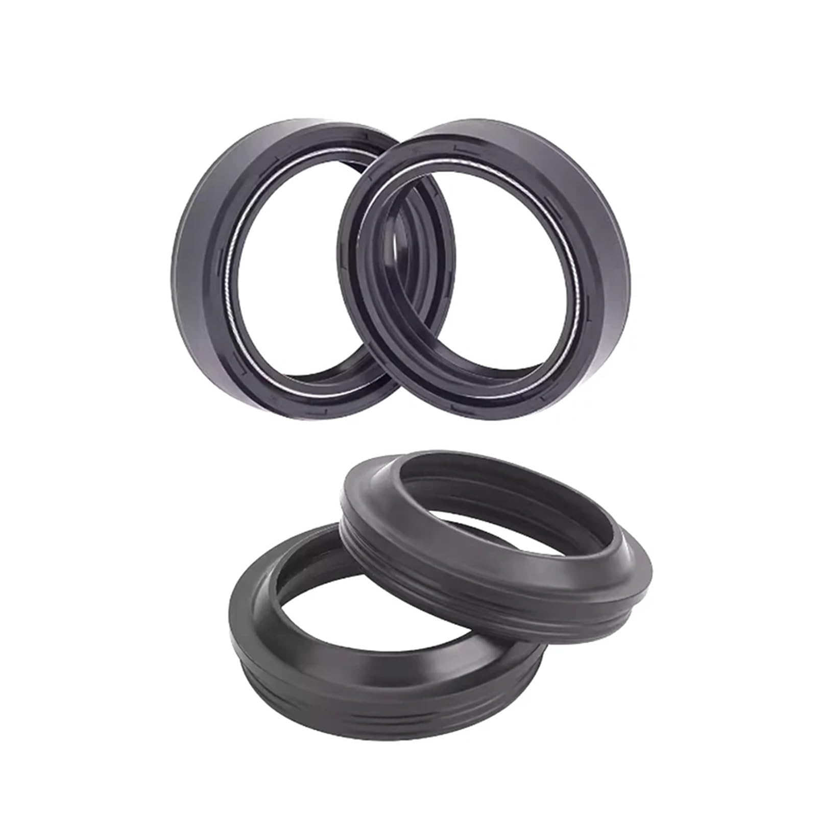 Front Shock Gabel Dämpfer Welle Staub Öl Dichtung Halterungen for 500 LEONCINO ALLE VERSIONEN 2016-2023 2018 2019 2020 2021 2022(2pc Seal 2pc Cover) von CUAJHNPX