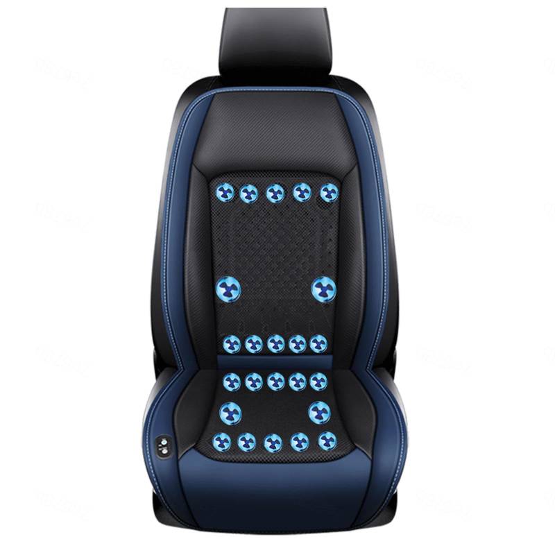 CUCUKAKA Klima Sitzauflage Auto, mit 24 Ventilatoren 3 einstellbare Windgeschwindigkeiten Sitzbelüftung Cooling Car Seat für Auto LKW SUV RV,Blue-12V von CUCUKAKA