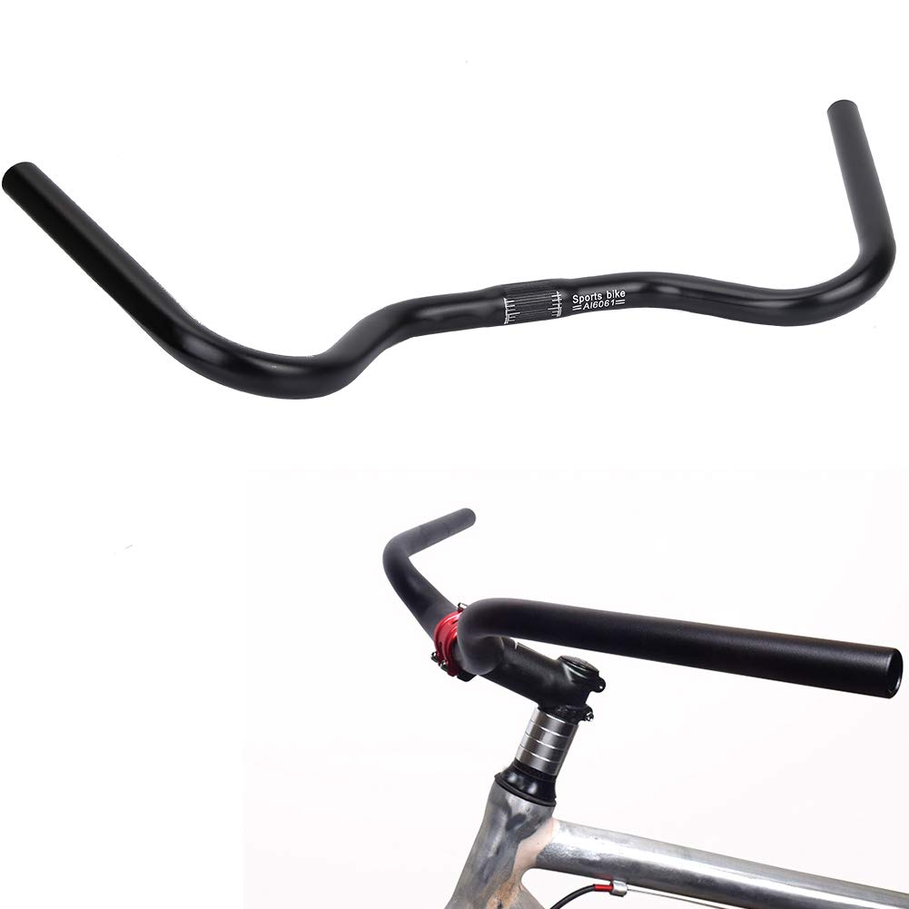 CUEA Fahrradlenker, schwarzer hochfester Fahrradlenker, Aluminiumlegierung Delicate for Bike CUEA Fahrradlenker, schwarzer hochfester Fahrradlenker, Aluminiumlegierung Delicate for Bike von CUEA