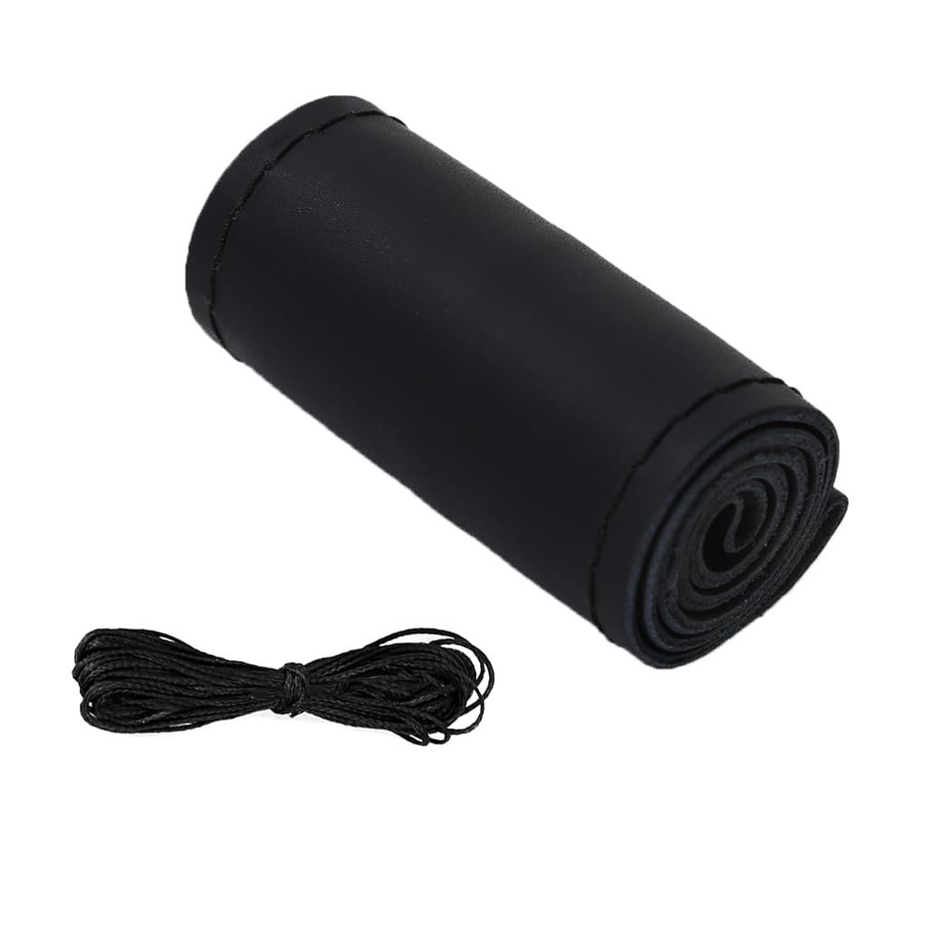 CUEMOON 1 Stück Lenkradbezug Leder Universal Auto Lenkradschoner Universal Standardgröße 36-39cm, Bequem und Atmungsaktiv CUEMOON 1 Stück Lenkradbezug Leder Universal Auto Lenkradschoner Universal Standardgröße 36-39cm, Bequem und Atmungsaktiv von CUEMOON