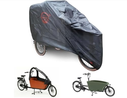 CUHOC Lastenrad Abdeckplane (3XL) für Urban Arrow, Babboe, Lovens ünd Gazelle - Lastenfaharrad abdekung - Fahrradabdekung von CUHOC