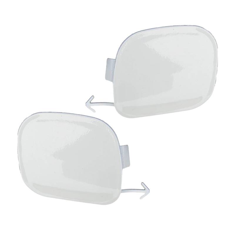 MEIZIYU Vorne Links Rechts Stoßstange Tow Haken Auge Abdeckung Kappe Fit for Toyota, Highlander 2015 2016 2017 Weiß 521200E927 521270E926 Abdeckung für hintere Abschlepphaken von CUMBERLAND