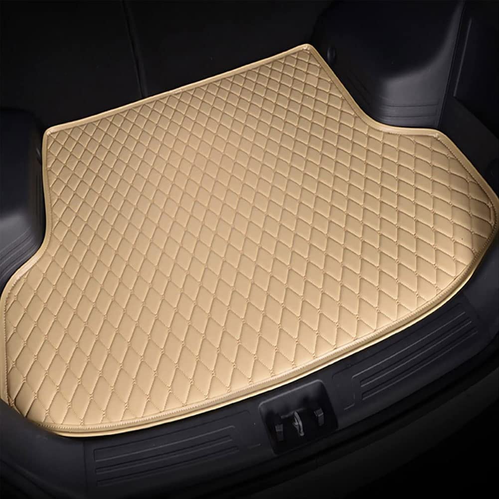 Auto Leder Kofferraummatte für Audi A8 2014-2017, Kofferraum Schutzmatte Kofferraumwanne Auto Wasserdicht Kofferraumschutz,B von CUPKEE