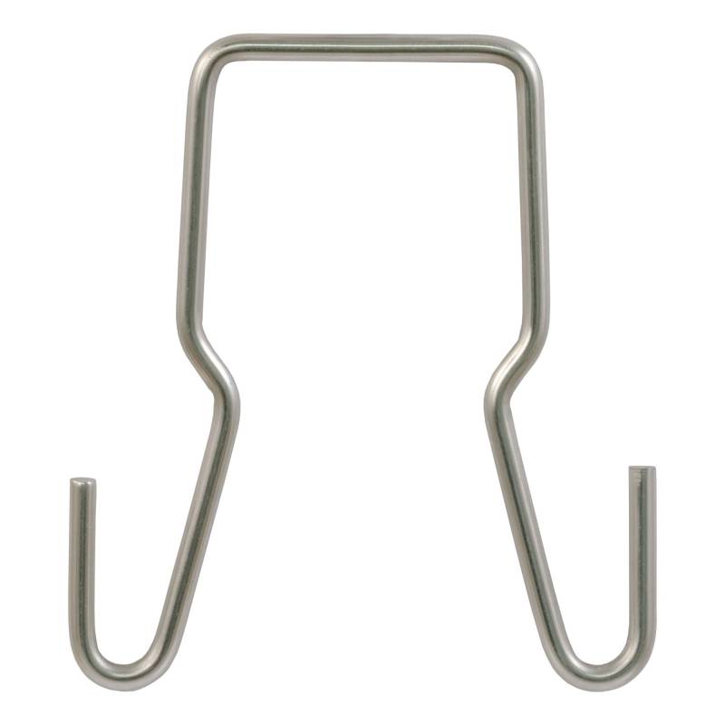 CURT 45807 Anhänger-Sicherheitskettenhalter Halterung für 5,1 cm Schaft, Clip-On Stahlhaken von CURT