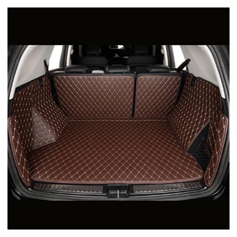 Kofferraummatte Auto Für 2 Serie Active Tourer XDrive U06 2022 2023 2024 2025 Auto Stamm Matten Auto Cargo-Liner Pads Auto Boot Teppich Kofferraum Schutzmatte(Coffee) von CUTEAS