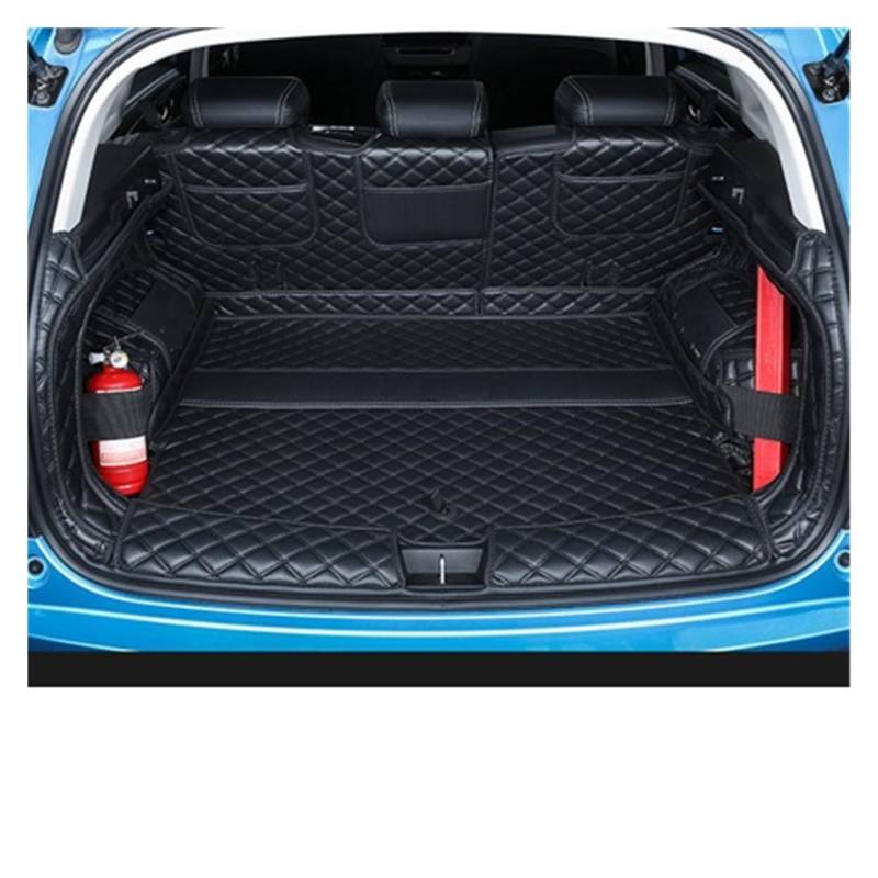 Kofferraummatte Auto Für Haval Für Jolion 2021 2022 Back-up Stamm Matte Leder Polsterung Von Auto Boot Polsterung Anti-schmutzig Schutz Kofferraum Schutzmatte(B-All Black) von CUTEAS