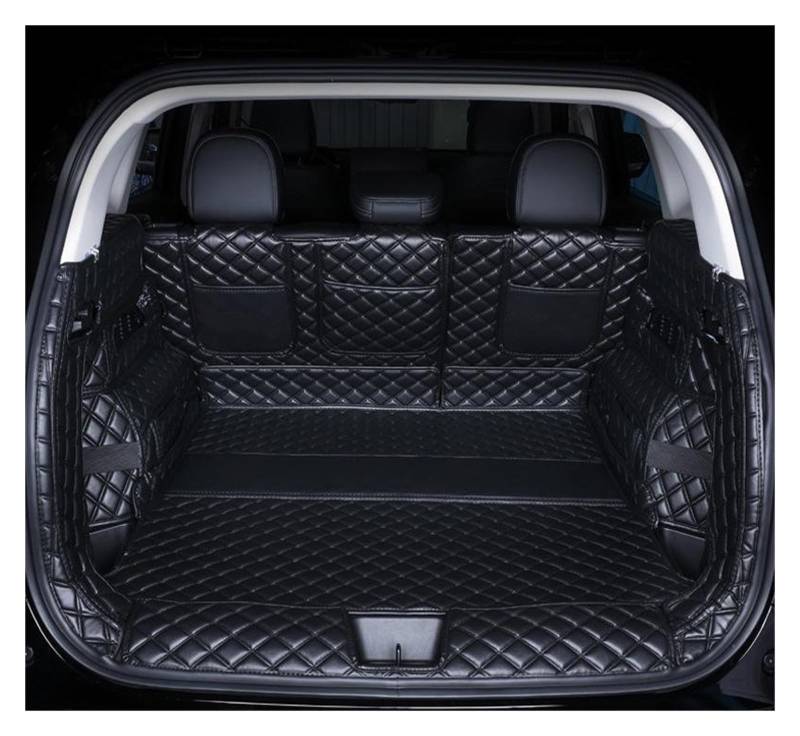 Kofferraummatte Auto Für Haval H6 2024 Kofferraum Matte Kraftstoff EV Vollständige Abdeckung wasserdichte Cargo Liner Schmutzabweisend Kofferraum Schutzmatte(A- Full Black,PHEV) von CUTEAS