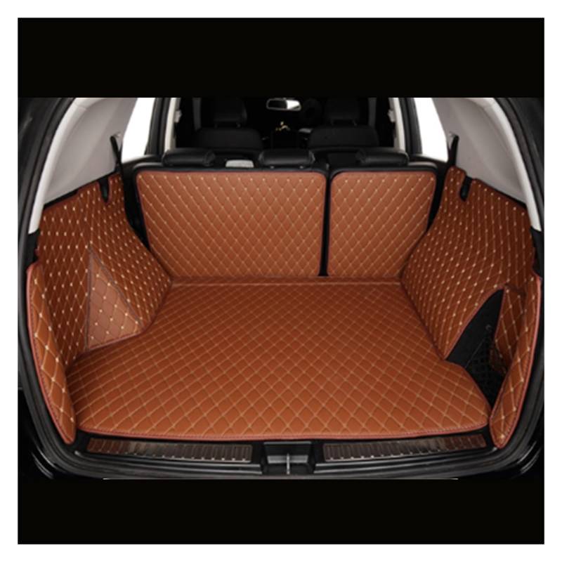 Kofferraummatte Auto Für Skoda Für Superb Für Combi 2016 2017 2018 2019 2020 2021 2022 2023 2024 Kofferraum Matte Auto Cargo-Liner Auto Boot Teppich Kofferraum Schutzmatte(Brown) von CUTEAS