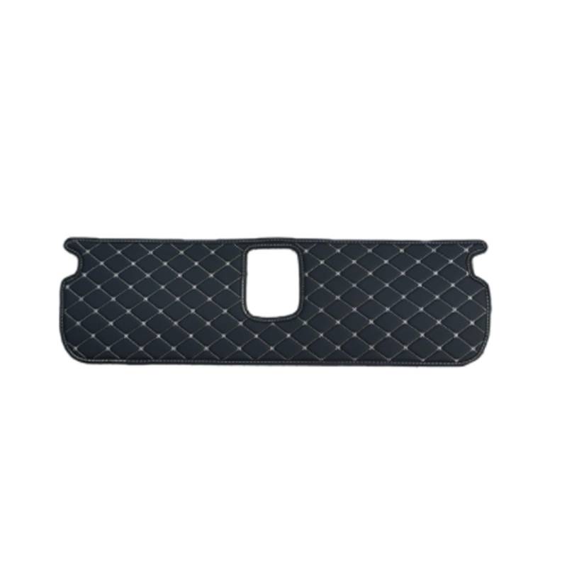 Kofferraummatte Auto Für Smart 451 Für Fortwo Smart 453 Fortwo wasserdichte Kofferraum Zurück Abdeckung Pad Leder Hinten Tür Matte Kofferraum Schutzmatte(A-Black with) von CUTEAS