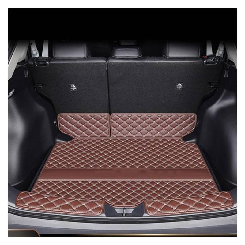Kofferraummatte Auto Für Toyota Für Corolla Für Kreuz 2020 2021 2022 Auto Hinten Trunk-Boot Matte Wasserdicht Fußmatten Teppich Anti Schlamm Tablett Cargo-Liner Kofferraum Schutzmatte(Brown 1 Piece) von CUTEAS