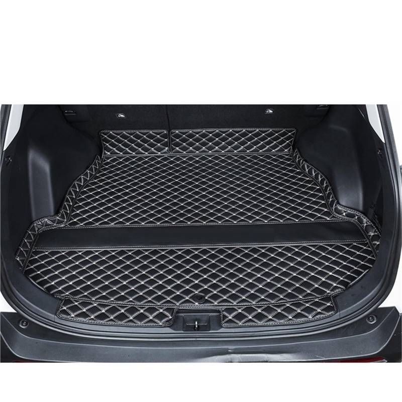 Kofferraummatte Auto Für Toyota Für RAV4 XA50 2020 2021 2022 Auto Stamm Schutz Matte Leder Teppich Innen Liner Abdeckung Kofferraum Schutzmatte(B-) von CUTEAS