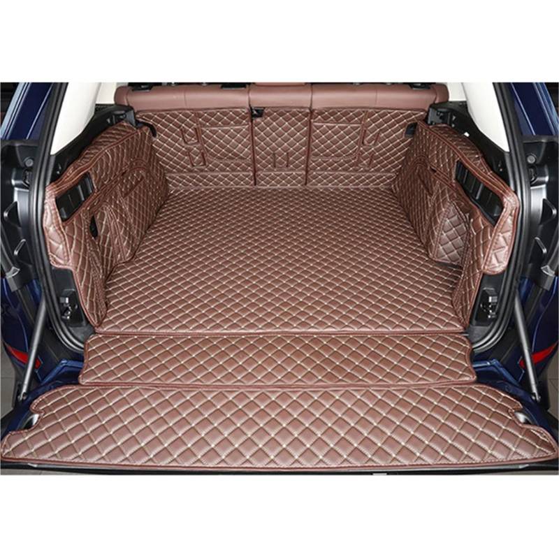 Kofferraummatte Auto Für X5 XDrive 45e G05 2022 2021 Auto Stamm Matten Cargo-Liner Boot Teppiche Styling Kofferraum Schutzmatte(D- Brown) von CUTEAS