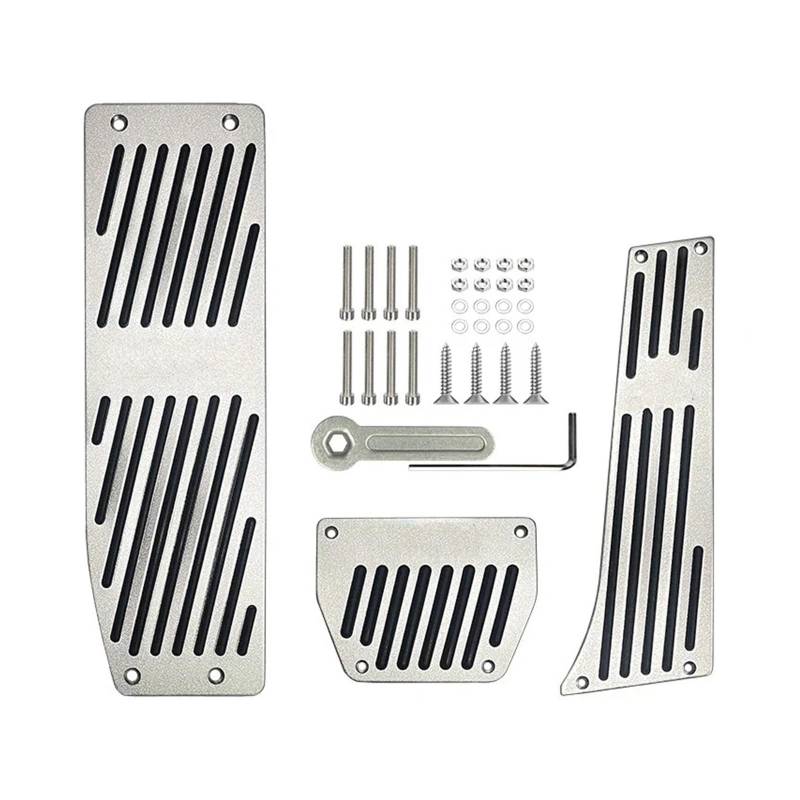 Pedale Kappen Für 3 5 Serie E30 E32 E34 E36 E38 E39 E46 E87 E90 E91 X5 X3 Z3 Fußstütze Kraftstoff Brems Gas Pedal Pads Abdeckungen Auto Zubehör Pedalauflagen(B Punch (AT)) von CUTEAS