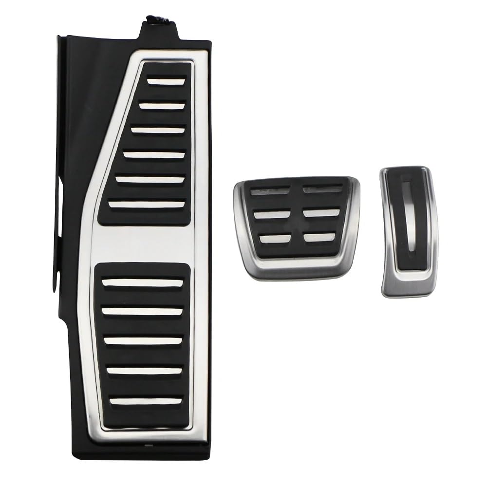 Pedale Kappen Für A8 D5 S8 5H 2019-2020 Auto Pads Gaspedal Gas Bremse Fußstütze Pedal Abdeckung Platte LHD Pedale Pedalauflagen(AT with REST) von CUTEAS