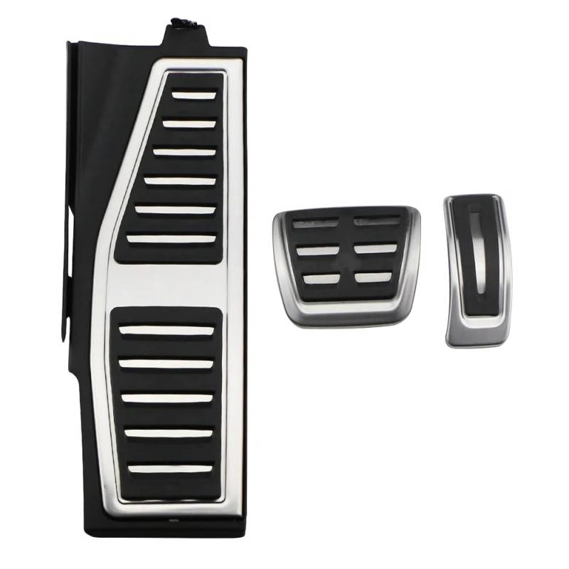 Pedale Kappen Für A8 D5 S8 5H 2019-2020 Auto Pads Gaspedal Gas Bremse Fußstütze Pedal Abdeckung Platte LHD Pedale Pedalauflagen(AT with REST) von CUTEAS