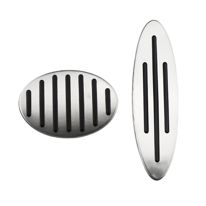 Pedale Kappen Für MINI Für Cooper Für Hatch Für Countryman Für JCW R56 R60 R61 F54 F55 F56 Auto Pedale Gas Bremse Kupplung Rest Pedal Zubehör Pedalauflagen(2Pcs AT) von CUTEAS