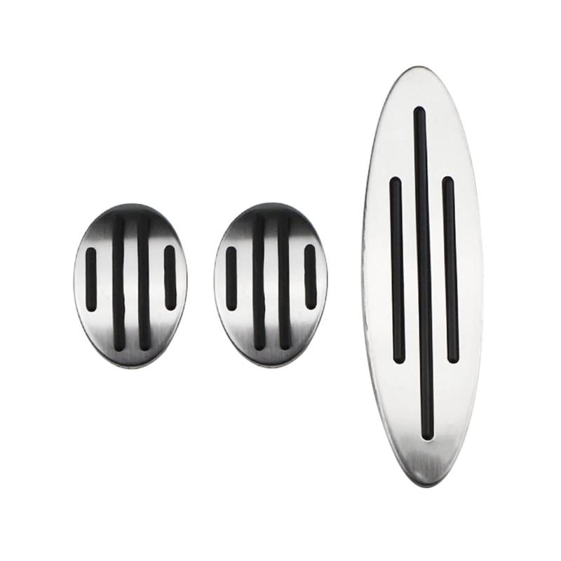 Pedale Kappen Für MINI Für Cooper Für Hatch Für Countryman Für JCW R56 R60 R61 F54 F55 F56 Auto Pedale Gas Bremse Kupplung Rest Pedal Zubehör Pedalauflagen(3Pcs MT) von CUTEAS