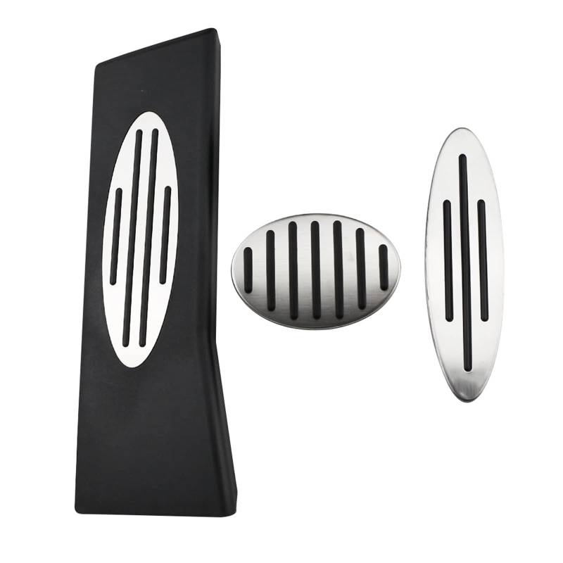 Pedale Kappen Für MINI Für Cooper Für Hatch Für Countryman Für JCW R56 R60 R61 F54 F55 F56 Auto Pedale Gas Bremse Kupplung Rest Pedal Zubehör Pedalauflagen(AT with rest) von CUTEAS