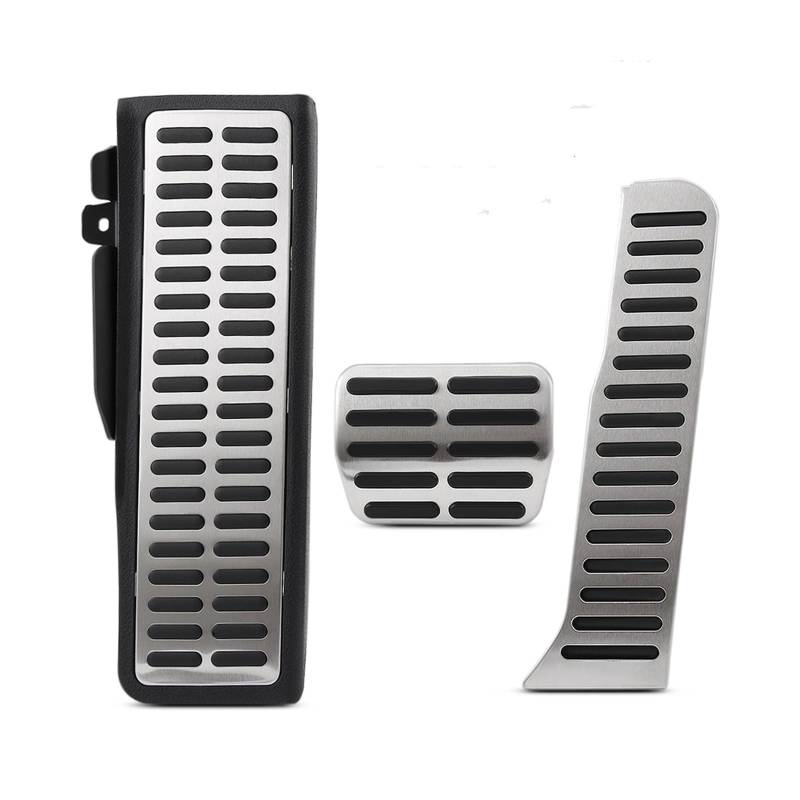 Pedale Kappen Für Skoda Für Octavia A5 Für Yeti Für Superb Auto Zubehör Fußstütze Gas Bremspedal Kupplung Pedal Pedalauflagen(Style 1 AT 3X) von CUTEAS