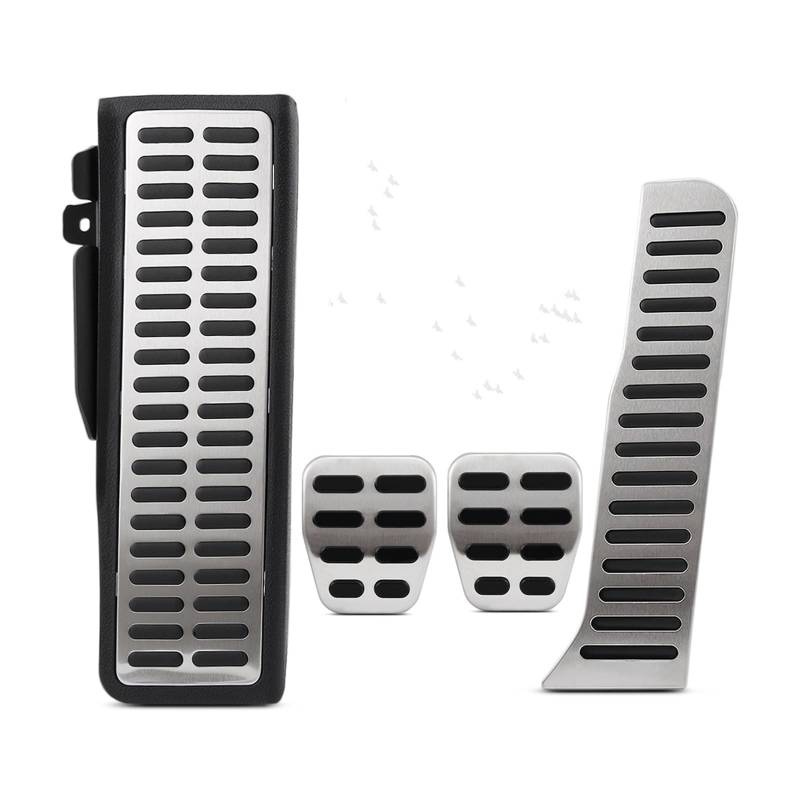 Pedale Kappen Für Skoda Für Octavia A5 Für Yeti Für Superb Auto Zubehör Fußstütze Gas Bremspedal Kupplung Pedal Pedalauflagen(Style 1 MT 4X) von CUTEAS