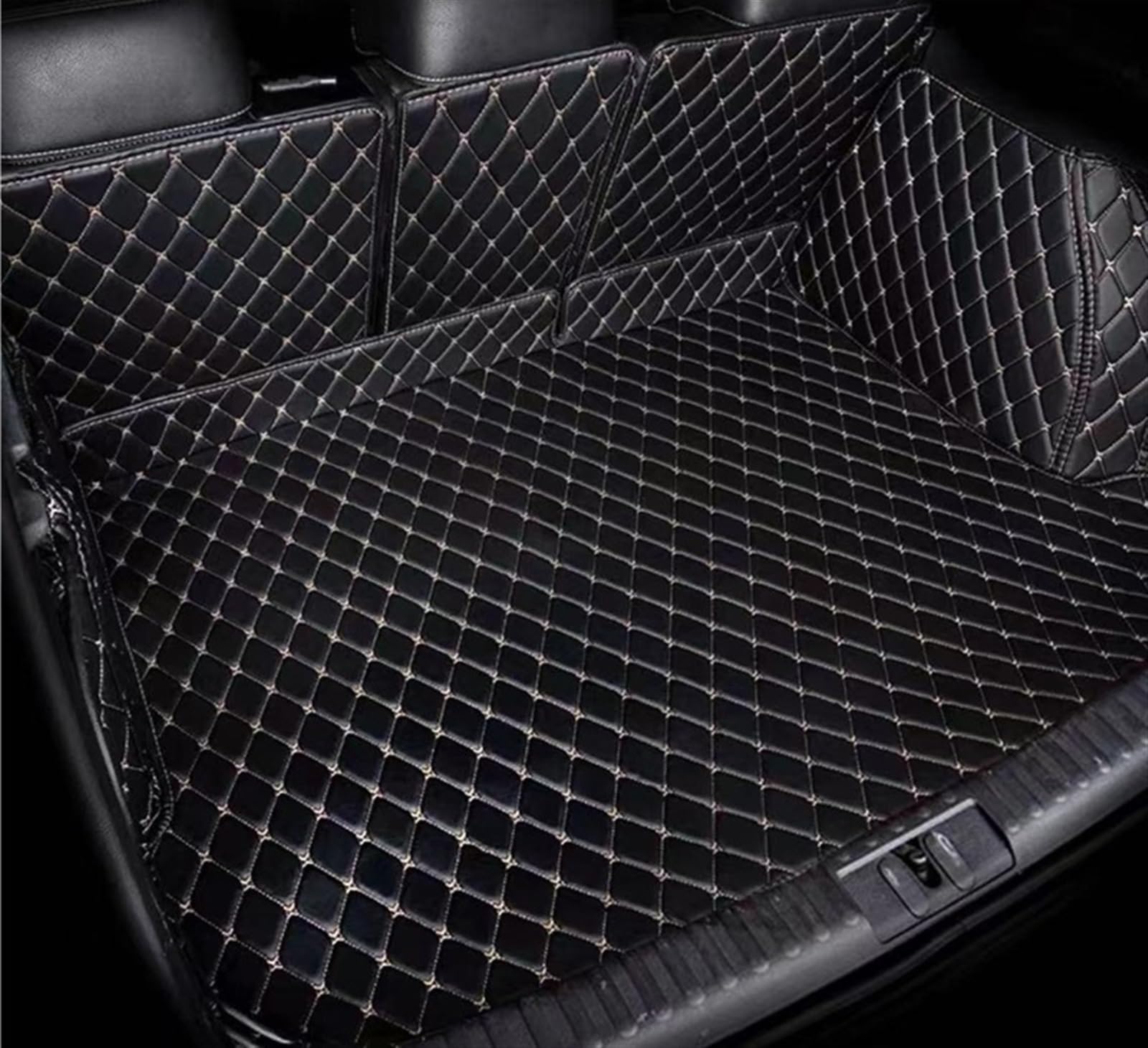 kofferraummatten Für Cupra Für Formentor 2020 2021 2022 2023 Auto Stamm Matten Tablett Auto Matten Teppich Kofferraum schutzmatte (Farbe : 3D Black beige) von CUTEAS