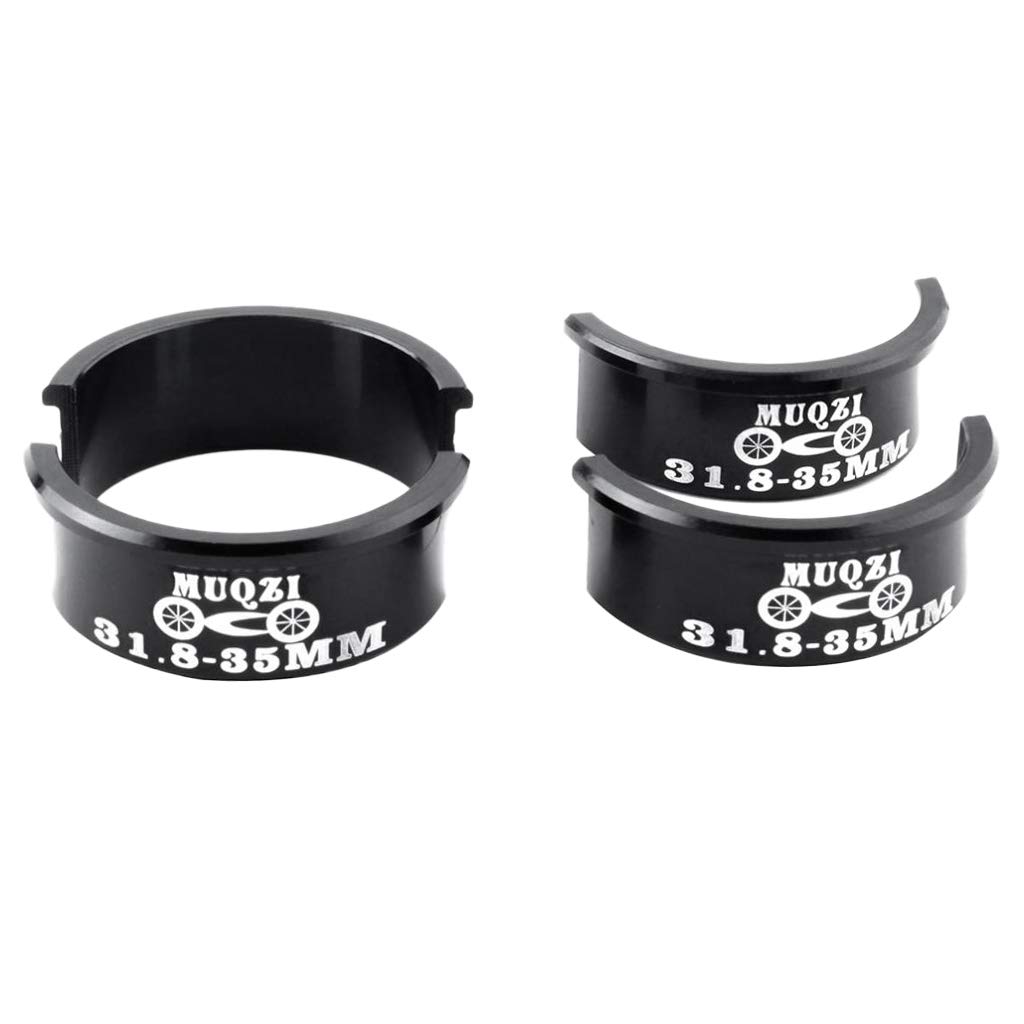 CUTICATE 4 Stücke 31,8mm Bis 35mm Fahrrad Lenker Shim Aluminiumlegierung Adapter Ersatz - Schwarz CUTICATE 4 Stücke 31,8mm Bis 35mm Fahrrad Lenker Shim Aluminiumlegierung Adapter Ersatz - Schwarz von CUTICATE