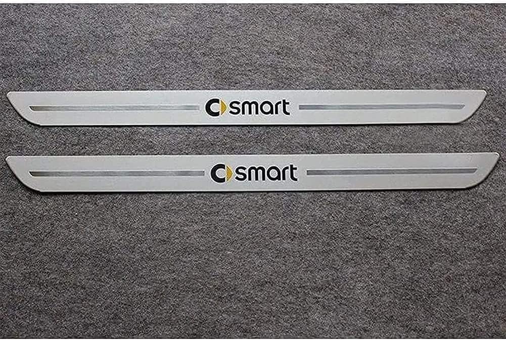 2 Stück Edelstahl Einstiegsleisten Schutz für Smart Fortwo 451 453,Türschwellenschutz Verkleidung Trittplatten,Schwellenleiste Auto Styling Aufkleber Zubehör 2 Stück Edelstahl Einstiegsleisten Schutz für Smart Fortwo 451 453,Türschwellenschutz Verkleidung Trittplatten,Schwellenleiste Auto Styling Aufkleber Zubehör von CUTSKY